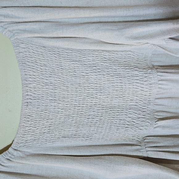 Hayden Los Angeles Smocked Peasant Blouse 2XL Cottagecore Milkmaid Vanilla Girl - Picture 9 of 11